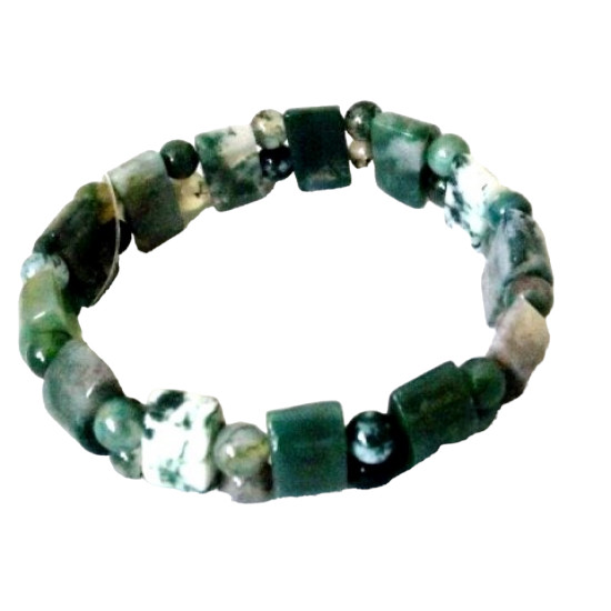 tank moss agate bracelet