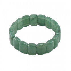 Bracelet aventurine verte plaque