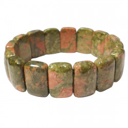 Rectangular Unakite Bracelet