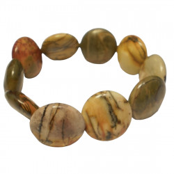Round Picasso Jasper Bracelet