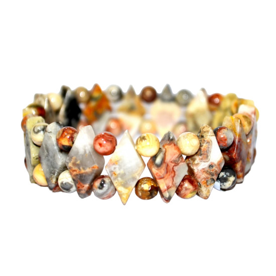 diamond crazy lace agate bracelet