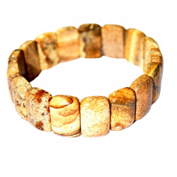Rectangular landscape Jasper Bracelet