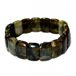 Rounded Rectangle Labradorite Bracelet