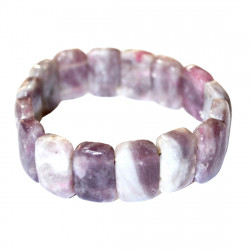 Flat Lepidolite Bracelet