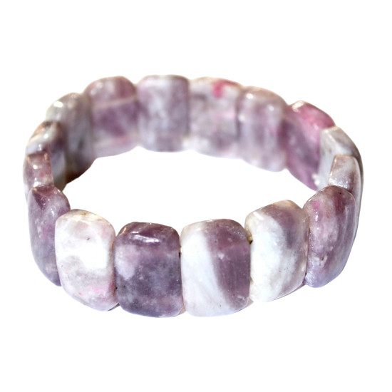 Flat Lepidolite Bracelet