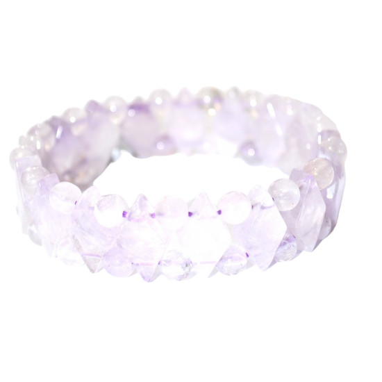 Diamond Shaped Amethyst Bracelet