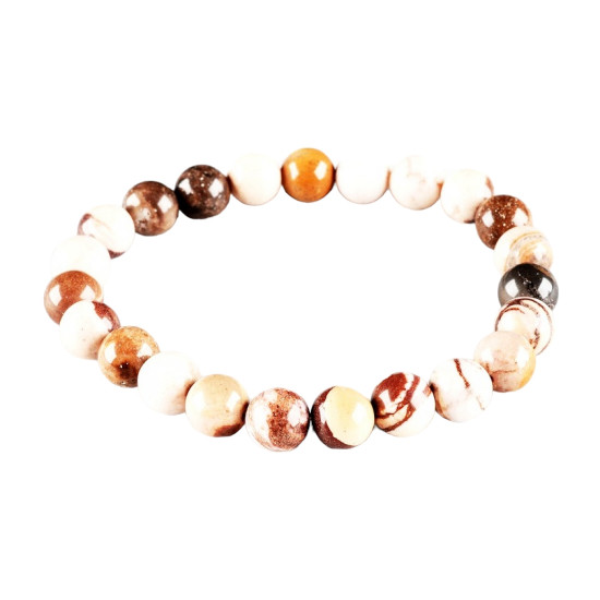 Cappuccino Jasper Bracelet  8mm