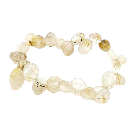 Rutilated Quartz Bracelet Baroque 