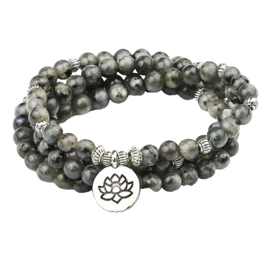 Labradorite Mala Bracelet 6mm
