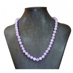 Collier améthyste clair 8mm