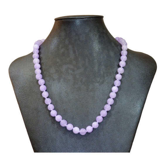 light amethyst necklace 8mm