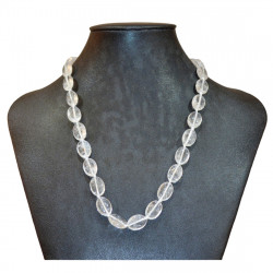 oval quartz necklace