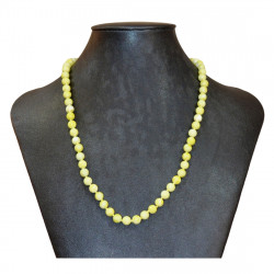 lemon serpentine necklace 4mm