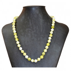 lemon serpentine necklace 8mm