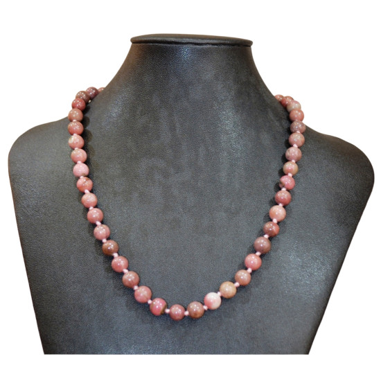rhodonite necklace 8mm