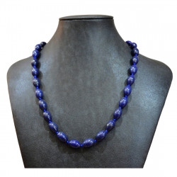 olive lapis lazuli necklace 12mm