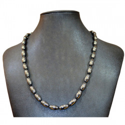 olive hematite necklace 6mm