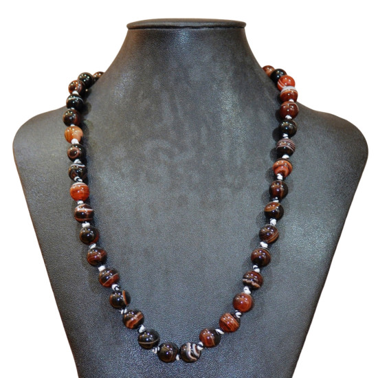 carnelian necklace 10mm