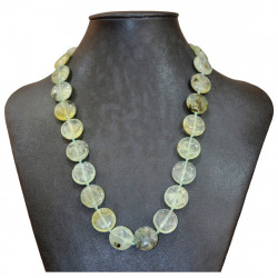 prehnite and epidote necklace
