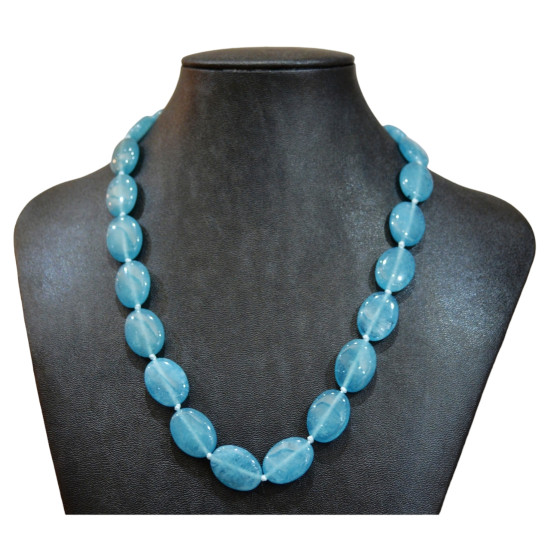 aquamarine necklace 18mm