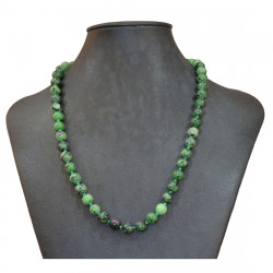 zoisite ruby necklace 8mm