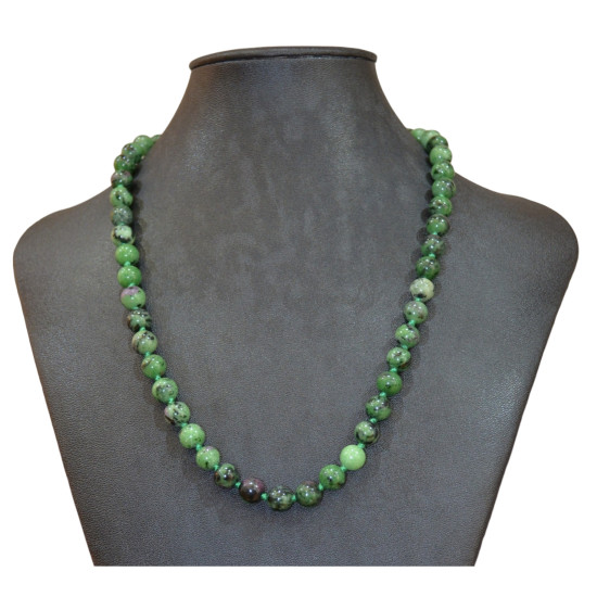 zoisite ruby necklace 8mm