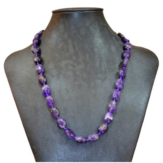 amethyst necklace 14mm