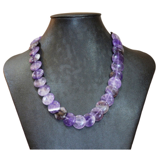 amethyst necklace 16mm