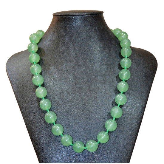 green aventurine necklace 14mm