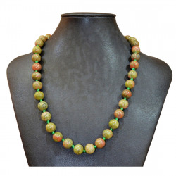 Collier unakite 10mm