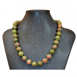 Collier unakite 12mm