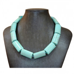 Collier turquoise rectangle