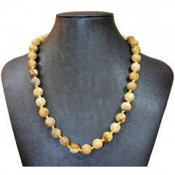 Collier jaspe paysage 10mm
