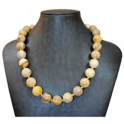 Collier jaspe paysage 14mm