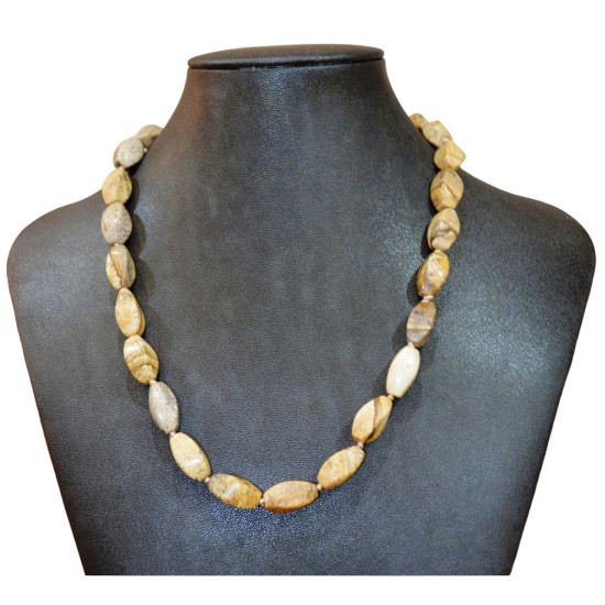 landscape jasper necklace 16mm