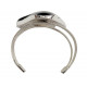 Sterling Silver real megalodon fossil tooth Bracelet