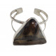 Sterling Silver real megalodon fossil tooth Bracelet