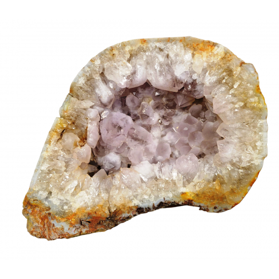 amethyst and calcite (pair)