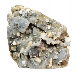 apophyllite and stilbite on chalcedony