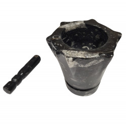 marble fossil morter