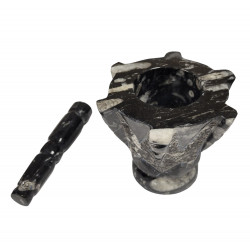 marble fossil morter