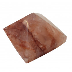 red hematoide quartz pyramid
