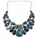 Necklace labradorite silver