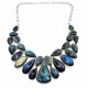 Necklace labradorite silver