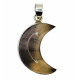 pendentif fluorine lune argent