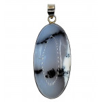 pendant dendrite agate silver