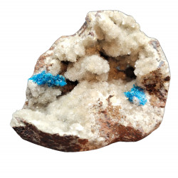 Pentagonite on stilbite