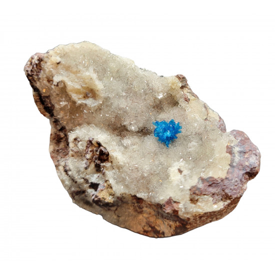Pentagonite on stilbite