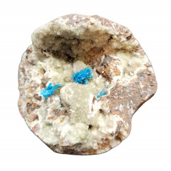 Pentagonite on stilbite