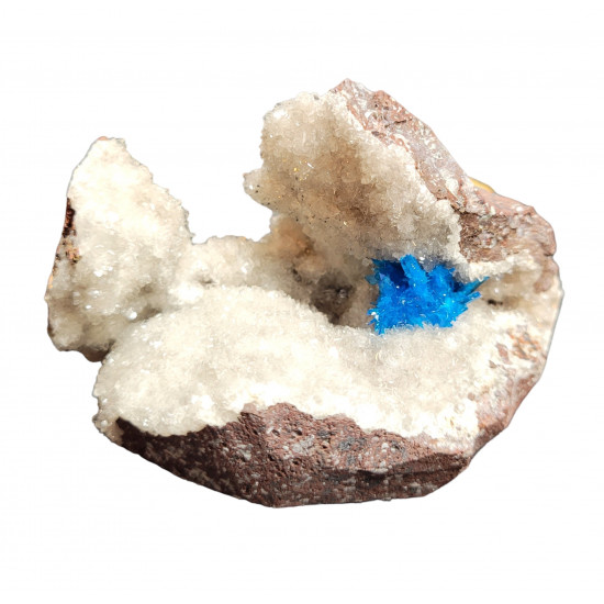 Pentagonite on stilbite